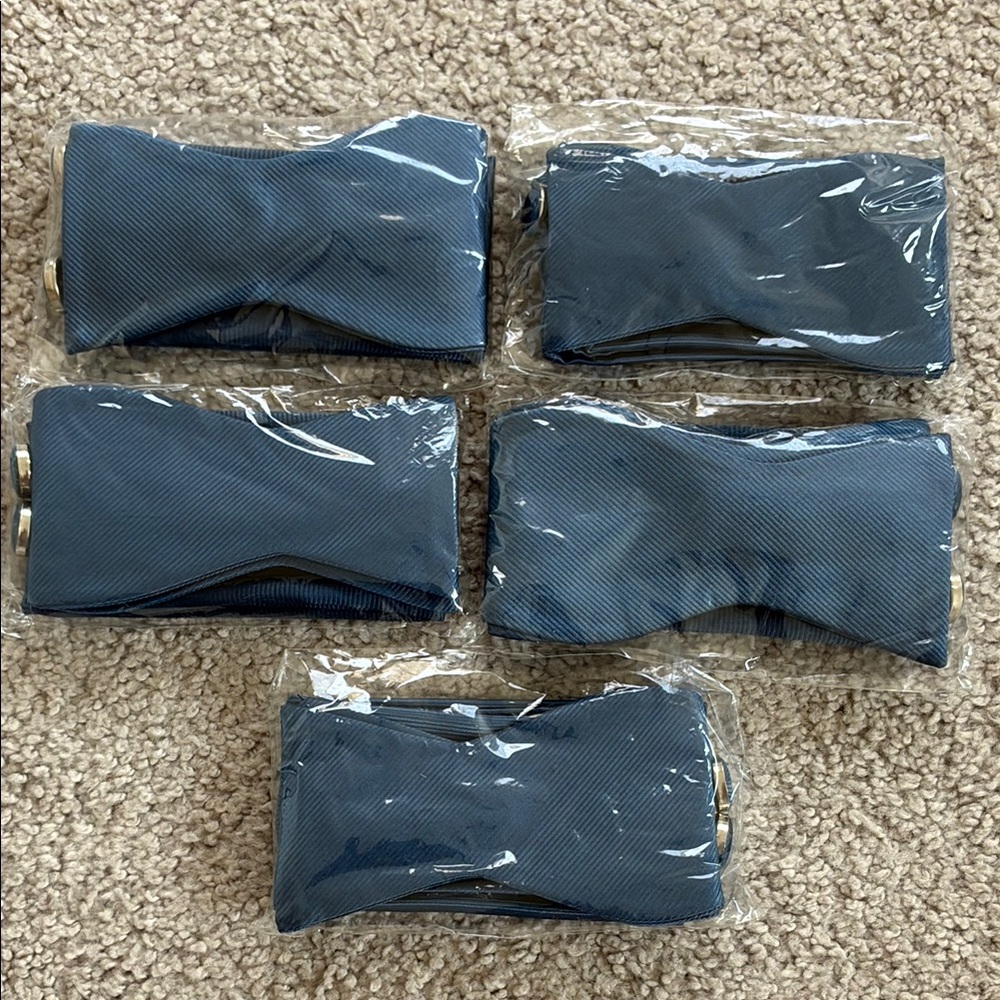 Bow Tie, Pocket Square, & Cuff Links; Set of 5
